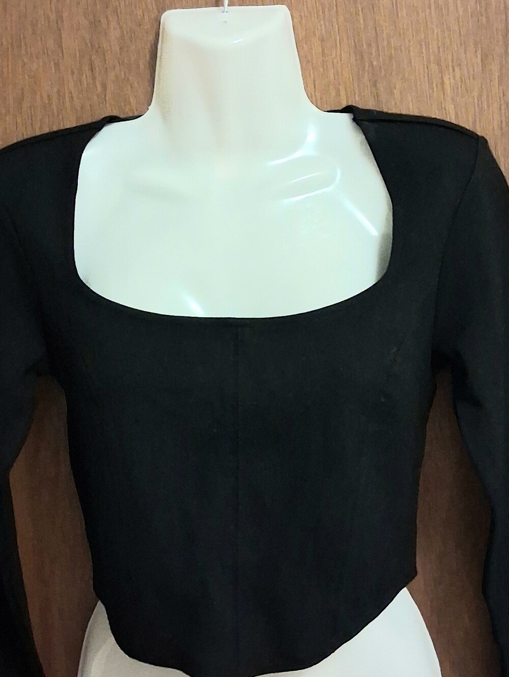 JOE FRESH FITTED LONG SLEEVE BLACK TOP